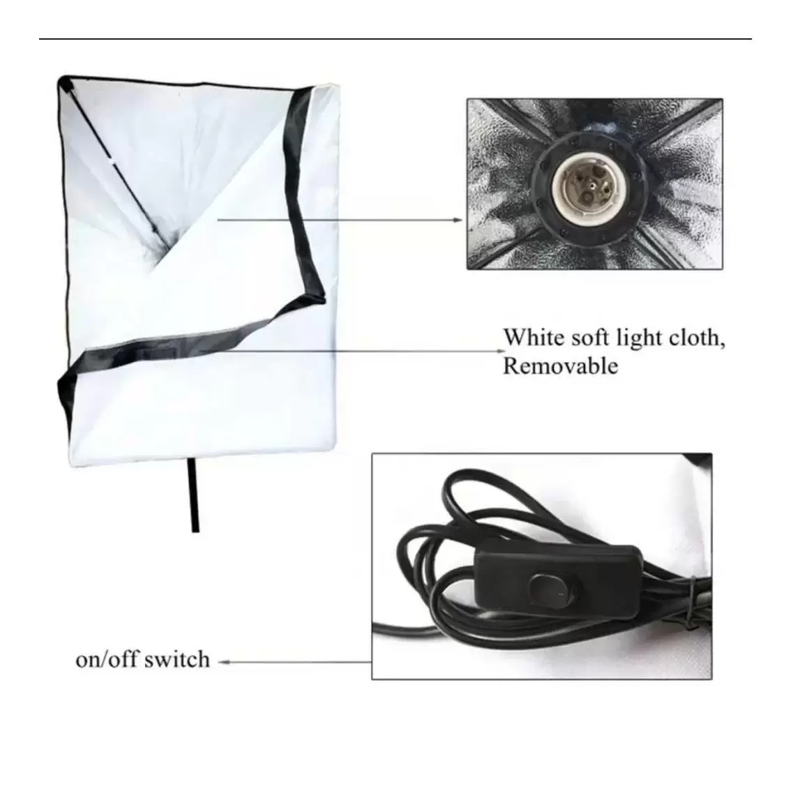 سافت باکس به همراه لامپ