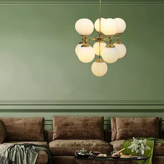 لوستر مدرن مولکولی یازده شعله گرد