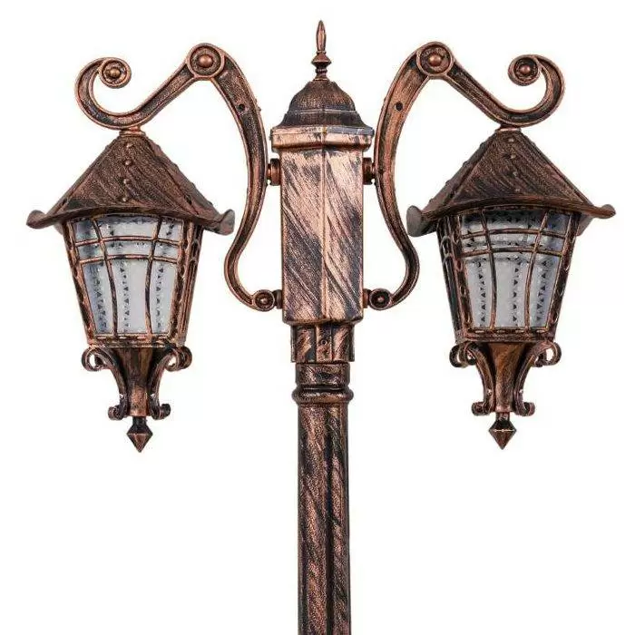 چراغ حیاطی پلاستیکی دوشاخه کارتین( پلی کربنات اصلی 3 سال ضمانت )