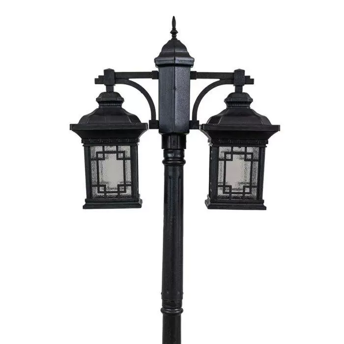 چراغ حیاطی پارکی پلاستیکی دوشاخه ورساچ( پلی کربنات اصلی 3 سال ضمانت )