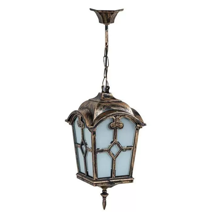 چراغ حیاطی آویز پلاستیکی کلبه لوزی( پلی کربنات اصلی 3 سال ضمانت )