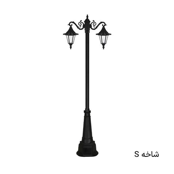 چراغ باغی دوشاخه رومی چتری
