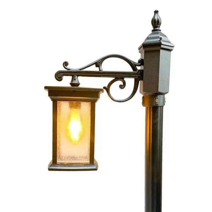 چراغ حیاطی مدرن تکشاخه مکعب