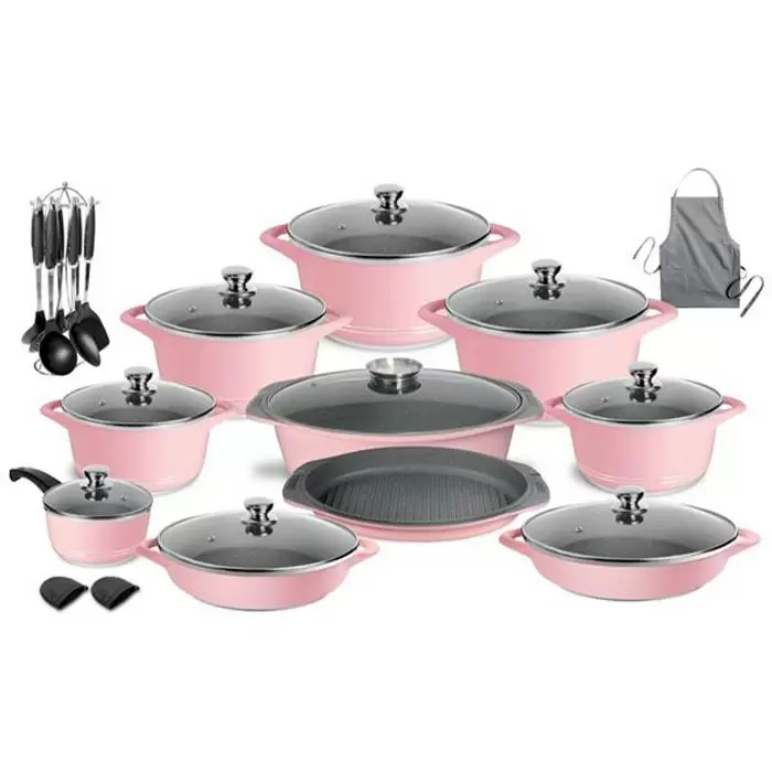 سرویس قابلمه 33 پارچه گرانیت ایتالیاB ام جی اس