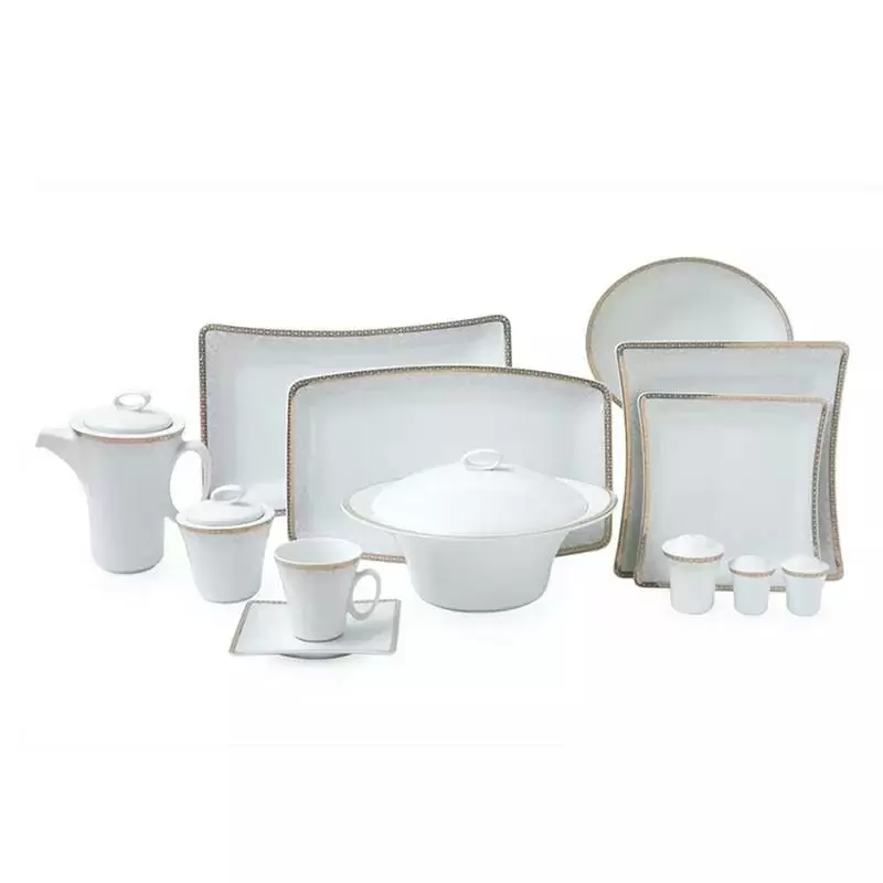 سرویس 97 پارچه چینی زرین-وینچی الیسه-12 نفره-کلودیا -درجه یک