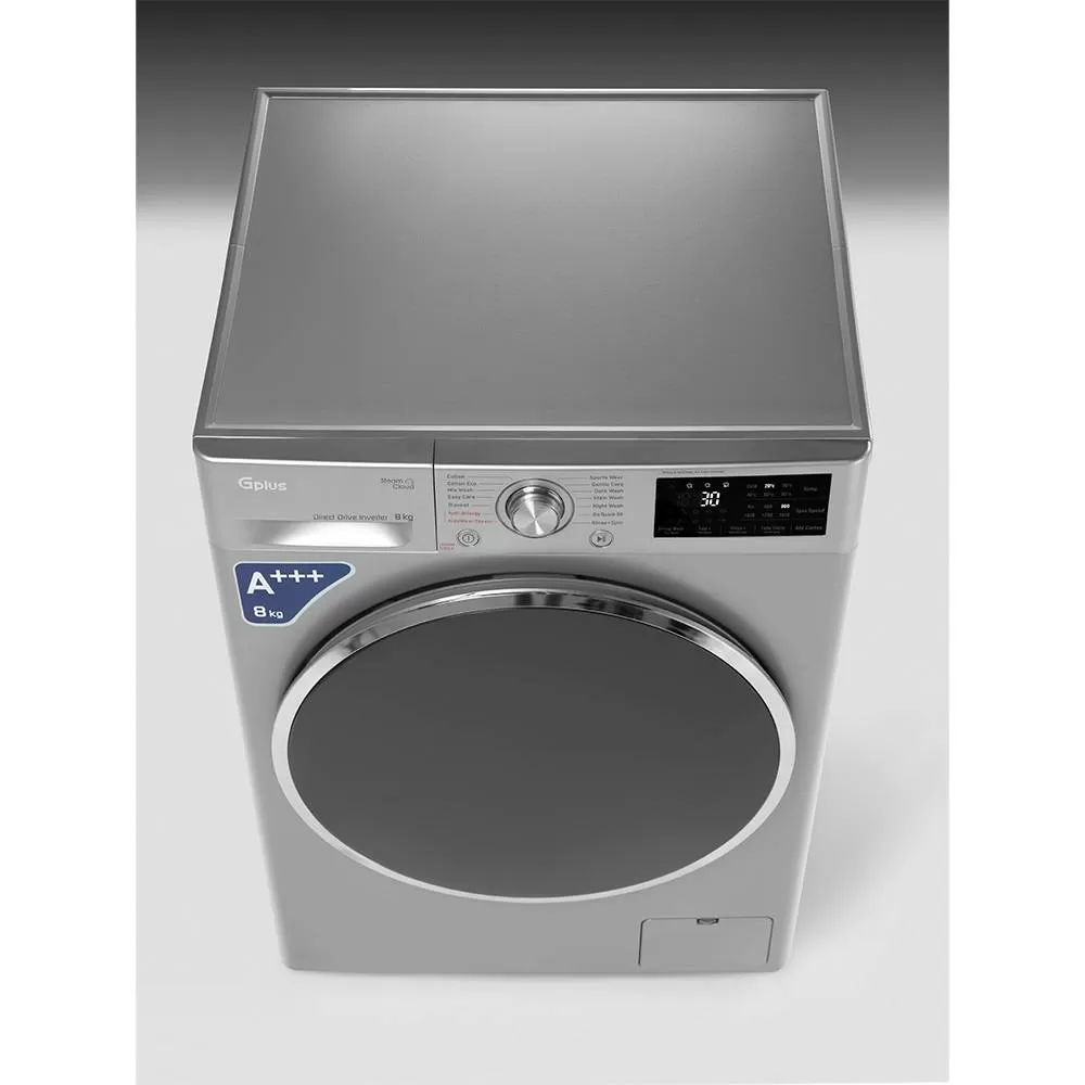 ماشین لباسشویی 8 کیلویی جی پلاس مدل GWM-R808S.KTN