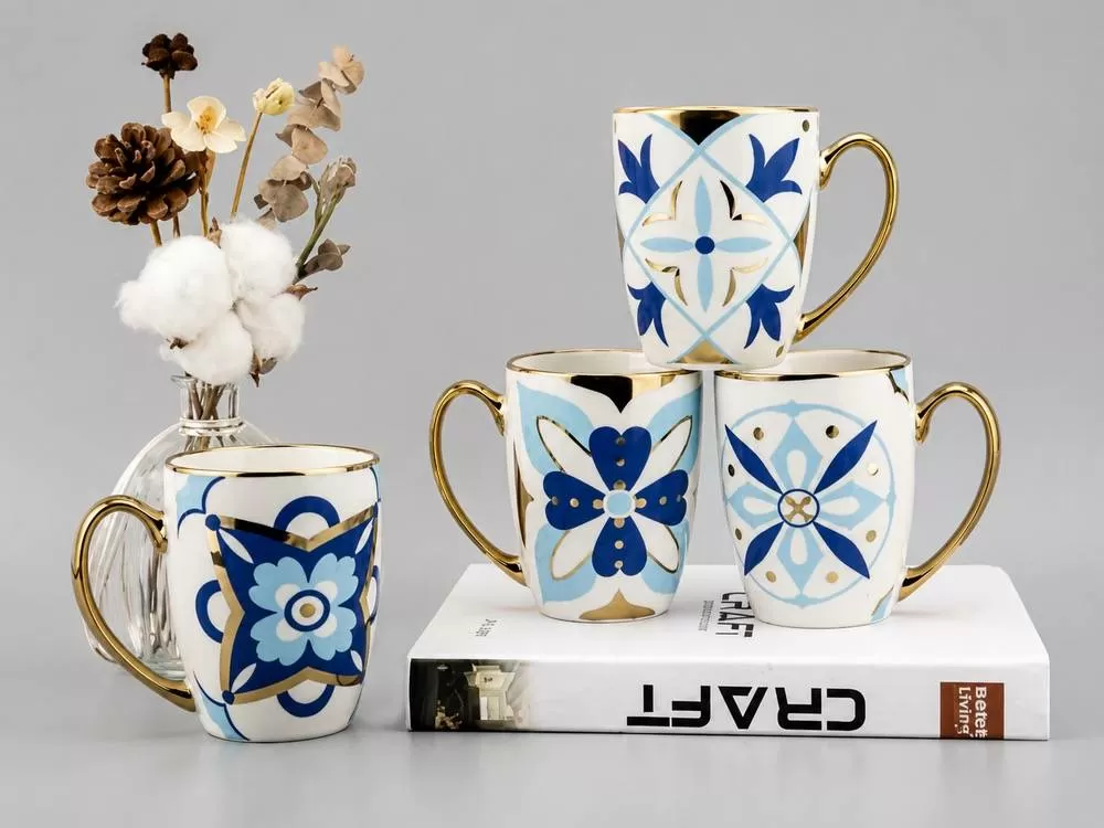 ماگ طرح دار سفید