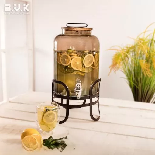 کلمن شیشه ای شامپاینی طرح مجستیک بی وی کی کد 453702