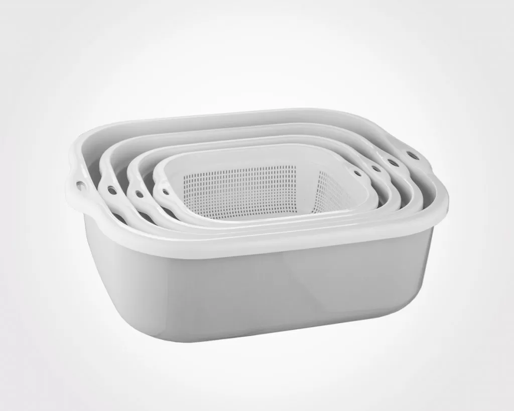 سرویس 8 پارچه آبکش و لگن نسیم لیمون کد 026