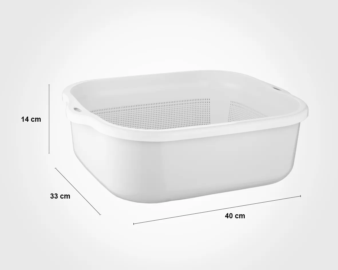 سرویس 8 پارچه آبکش و لگن نسیم لیمون کد 026