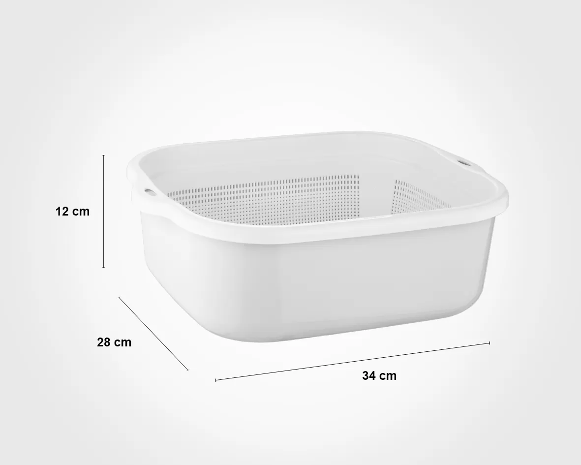 سرویس 8 پارچه آبکش و لگن نسیم لیمون کد 026