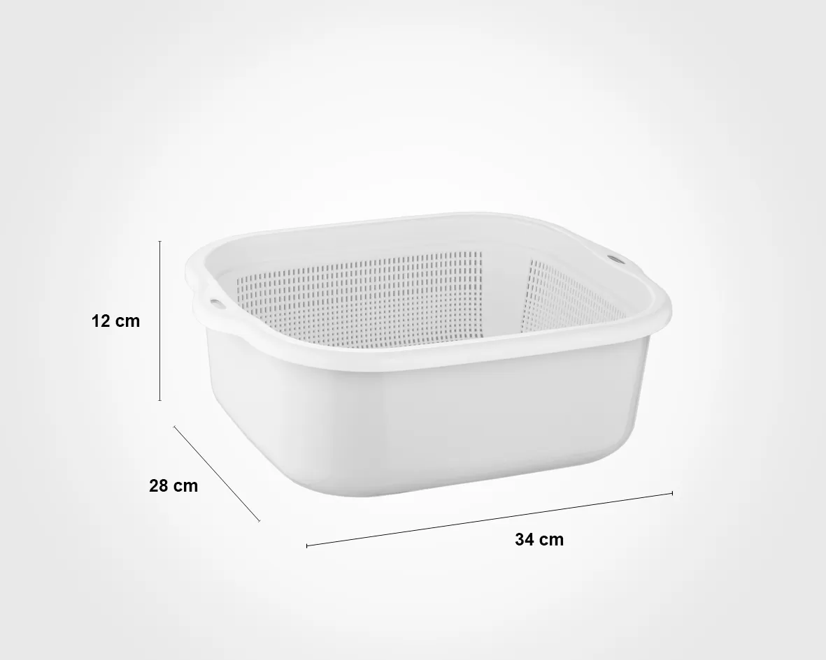 سرویس 8 پارچه آبکش و لگن نسیم لیمون کد 026