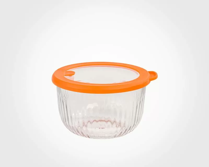 کاسه شیشه ای سوپاپ دار 970 میلی لیتر لیمون کد2220